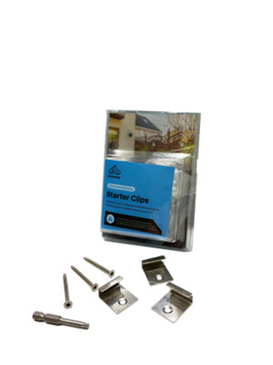 B&Q Habitat+ Hidden Starter Deck Clip Pack Of 25
