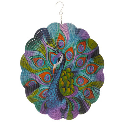 Flamboya Peacock Wind Spinner 30Cm