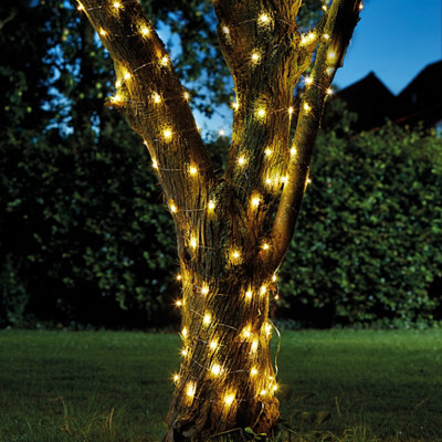 Smart Solar Firefly Solar-Powered Warm White 100 Led Outdoor String Lights