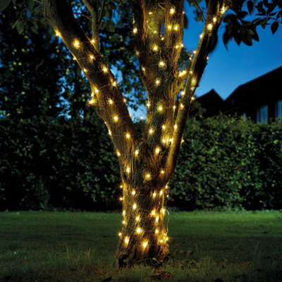 Eureka Solar String Lights Firefly Battery-Powered Warm White 100 Integrated Led Outdoor String Lights