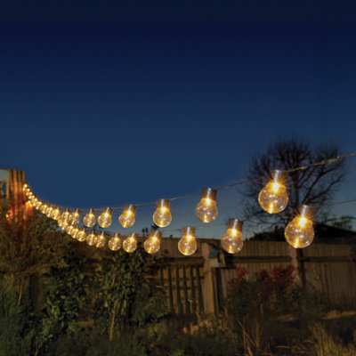 Smart Solar Solar-Powered Warm White 40 Integrated Led Outdoor String Lights