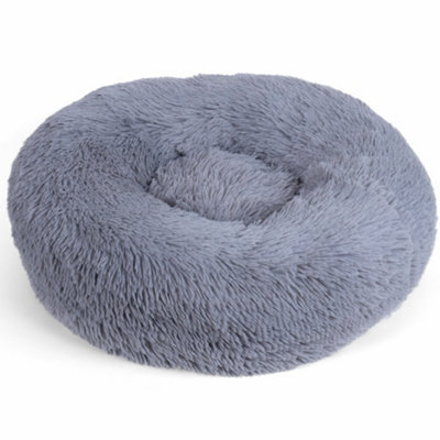 Zoon Grey Fabric Dog Bed (W)60Cm (D)60Cm Medium