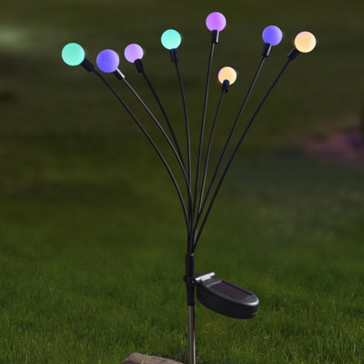 Smart Solar Clear Gloglobes Solar-Powered 1Lm Led Outdoor Stake Light