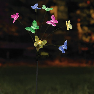 Smart Solar Clear Flutterlights Solar-Powered 1Lm Led Outdoor Stake Light
