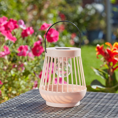 Smart Solar Viva Peach Metal & Plastic Solar-Powered Outdoor Led Small Lantern