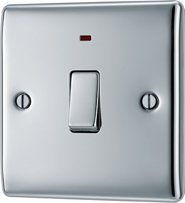 Bg 20A Rocker Raised Slim Control Switch With Led Indicator Gloss
