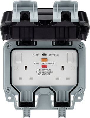 Bg 13A 2 Gang Outdoor Weatherproof Switched Rcd Socket