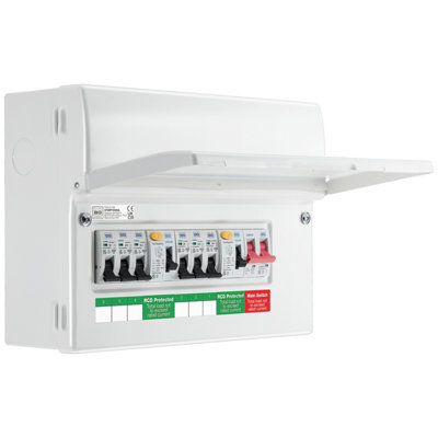 Bg 6-Way Dual Rcd Consumer Unit With 100A Mains Switch