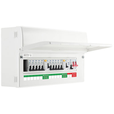 Bg 11-Way Dual Rcd Surge Protected Consumer Unit With 100A Mains Switch