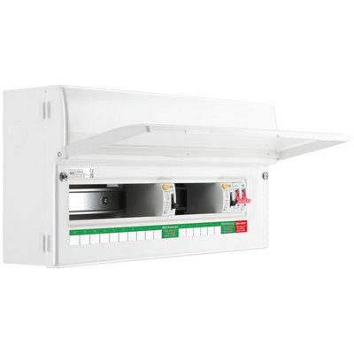 Bg 16-Way Dual Rcd Unpopulated Consumer Unit With 100A Mains Switch