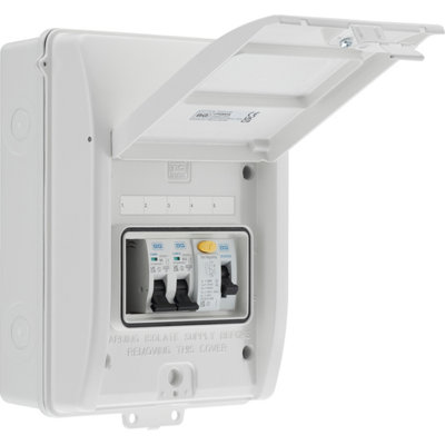 Bg 3-Way Garage Consumer Unit With 40A Mains Switch