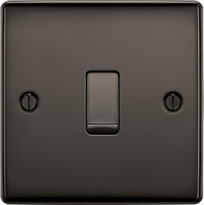 Bg Black Nickel 20A 2 Way 1 Gang Light Switch