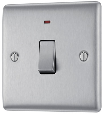 Bg 20A Rocker Raised Slim Control Switch With Led Indicator Matt