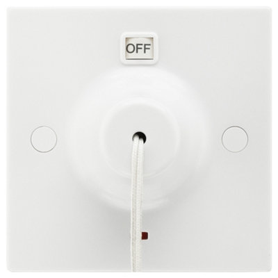 Bg 803 50A 2 Way White Pull Cord Switch
