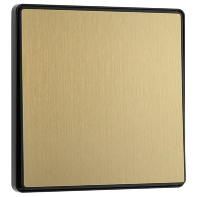 Bg 20A 2 Way 1 Gang Light Switch Screwless Satin Brass Effect