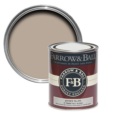 Farrow & Ball Interior Jitney No.293 Gloss Metal & Wood Paint, 750Ml