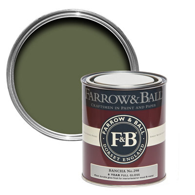 Farrow & Ball Interior Bancha No.298 Gloss Metal & Wood Paint, 750Ml