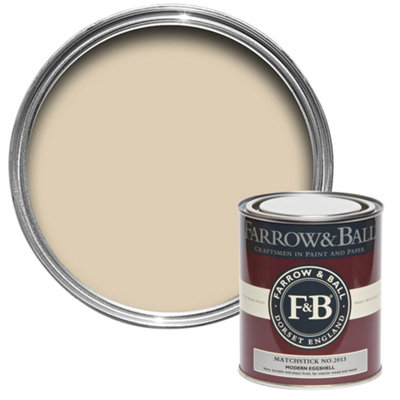Farrow & Ball Modern Matchstick No.2013 Eggshell Paint, 750Ml