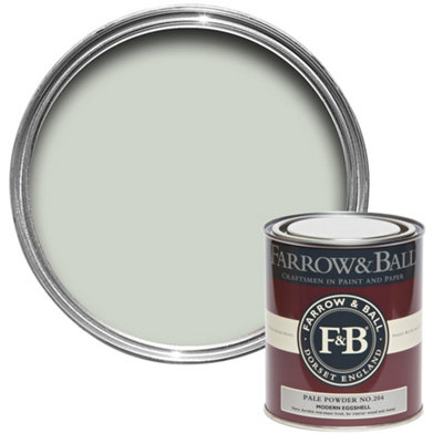 Farrow & Ball Modern Pale Powder No.204 Eggshell Paint, 750Ml