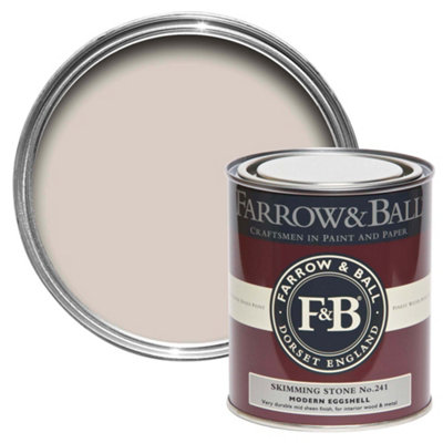 Farrow & Ball Skimming Stone No.241 Modern Eggshell Paint, 750Ml