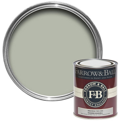 Farrow & Ball Modern Mizzle No.266 Eggshell Paint, 750Ml