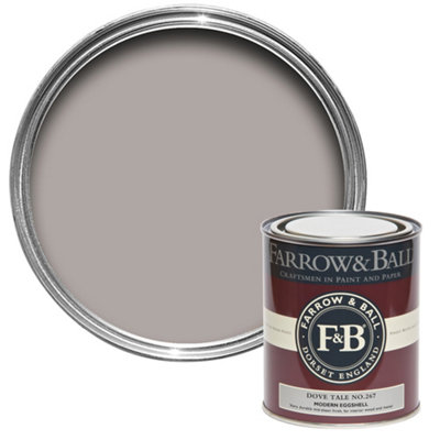 Farrow & Ball Modern Dove Tale No.267 Eggshell Paint, 750Ml