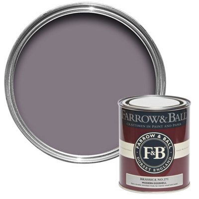 Farrow & Ball Modern Brassica No.271 Eggshell Paint, 750Ml