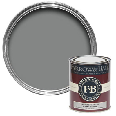 Farrow & Ball Modern Plummett No.272 Eggshell Paint, 750Ml