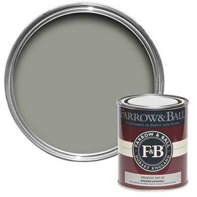 Farrow & Ball Modern Pigeon No.25 Eggshell Paint, 750Ml