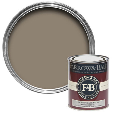 Farrow & Ball Modern Mouse's Back No.40 Eggshell Paint, 750Ml