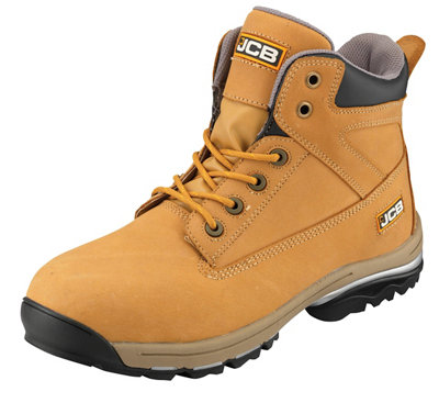Jcb Workmax Honey Safety Boots, Size 8