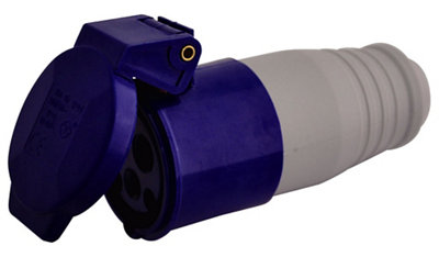 Diall 16A Blue Site Surface Socket