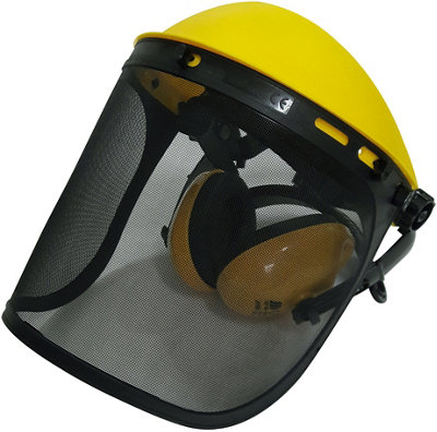Site Yellow Abs Plastic Face Shield & Ear Defender
