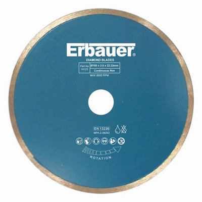 Erbauer 180Mm X 22.2Mm Diamond Blade