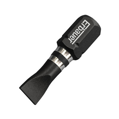 Erbauer Sl-5.5Mm Slotted Sl-5.5Mm Impact Screwdriver Bits (L)25Mm, Pack Of 3
