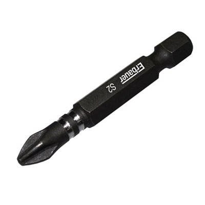 Erbauer Ph2 Impact Screwdriver Bits (L)50Mm, Pack Of 3