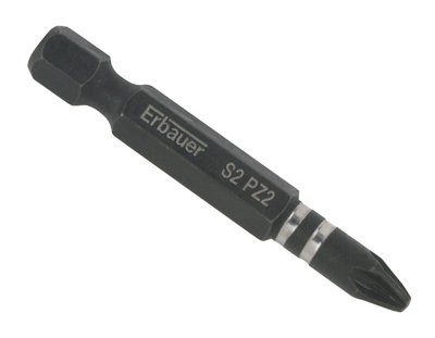 Erbauer Pz2 Impact Screwdriver Bits (L)50Mm, Pack Of 3