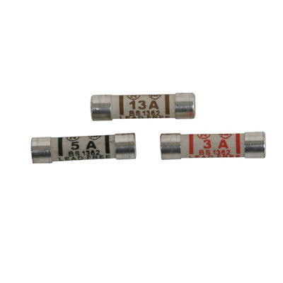 B&Q Fuse Kit (Dia)6.3Mm, Pack Of 4