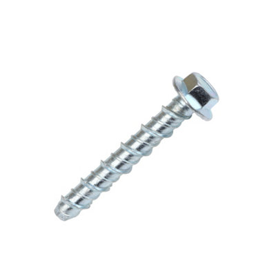 Easyfix Hex Flange Carbon Steel Concrete Screwbolt (Dia)10Mm (L)80Mm, Pack Of 10