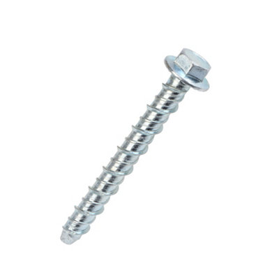Easyfix Hex Flange Carbon Steel Concrete Screwbolt (Dia)10Mm (L)100Mm, Pack Of 10