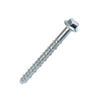 Easyfix Hex Flange Carbon Steel Concrete Screwbolt (Dia)10Mm (L)120Mm, Pack Of 10