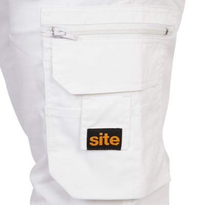 Site Jackal White / Grey Men's Holster Pocket Trousers, W38" L32"