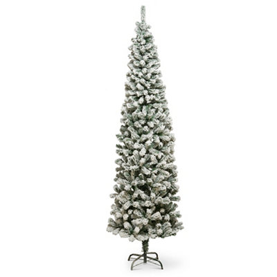 B&Q Skip20d 7Ft 6In Flcked Spruce Christmas