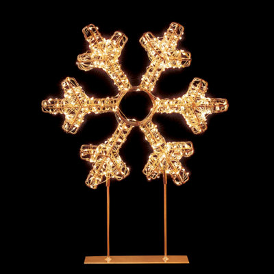 Premier Decorations Limited Warm White Led Snowflake Silhouette