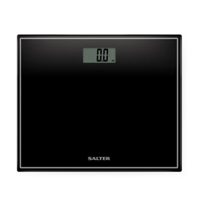 Salter Black Compact Electronic Digital Bathroom Scales