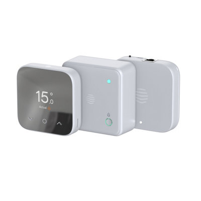 Hive White V4 Mini Nano 3 852110 Smart Thermostat, Silver Effect
