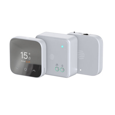 Hive White V4 Mini Nano 3 852113 Smart Thermostat, Silver Effect