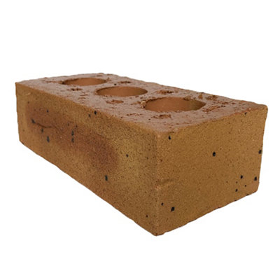 Wienerberger Harvest Buff Rough Yellow Perforated Facing Brick (L)215Mm (W)102.5Mm (H)65Mm