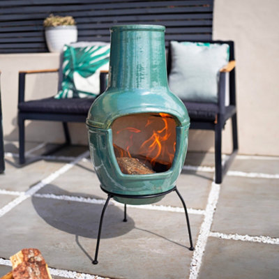 La Hacienda Trentham Clay Chiminea (H)82.2Cm (W)38Cm