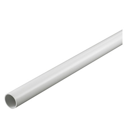 Floplast White Solvent Weld Waste Pipe, (L)3M (Dia)40Mm